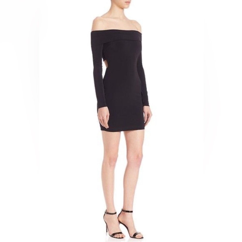 Elizabeth and James Women’s Sz Large Dress Off the Shoulder Bodycon Open Back